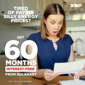 60 months interest free finance on solar power packages from Solahart Far South Coast